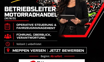 Betriebsleiter Motorradhandel (m/w/d)