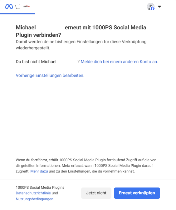 Facebook OAuth Dialog