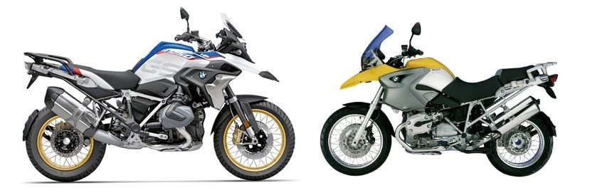 Motorrad Vergleich BMW R 1250 GS 2022 vs. BMW R 1200 GS 2006