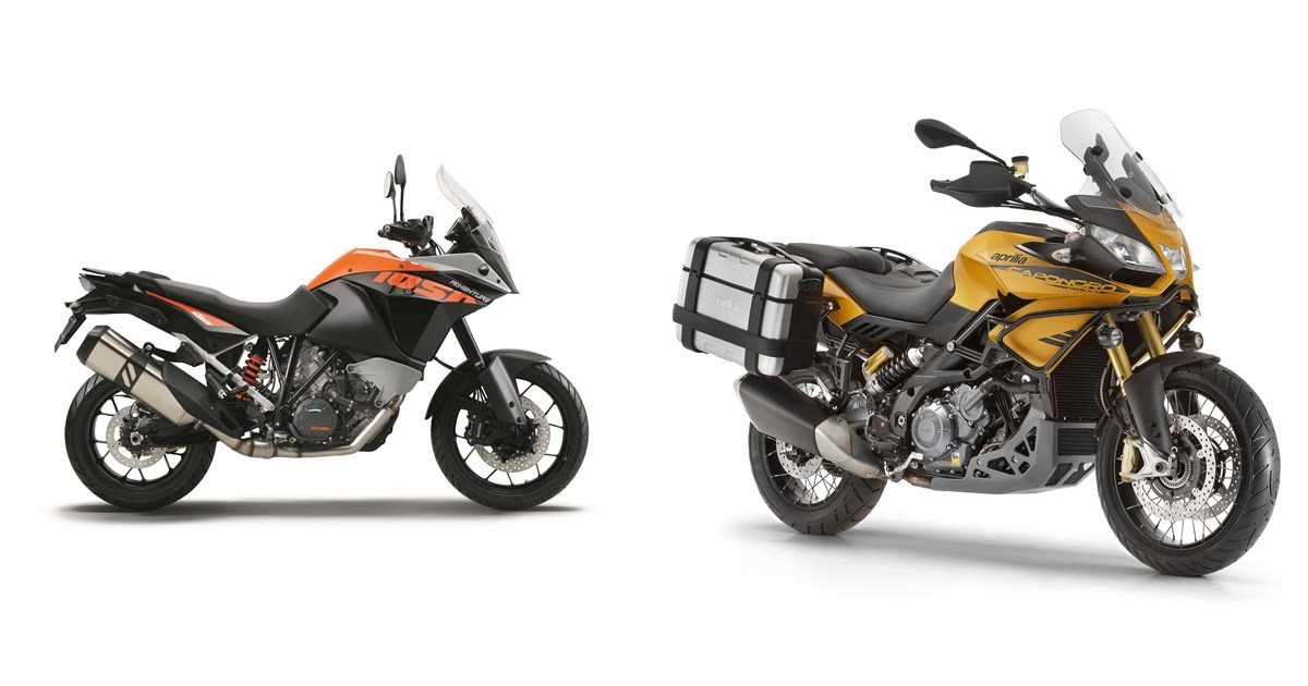 Motorrad Vergleich KTM 1050 Adventure 2016 vs. Aprilia Caponord 1200 ...