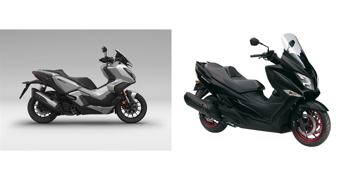 Motorrad Vergleich Honda Adv350 2022 Vs Suzuki Burgman 400 2020