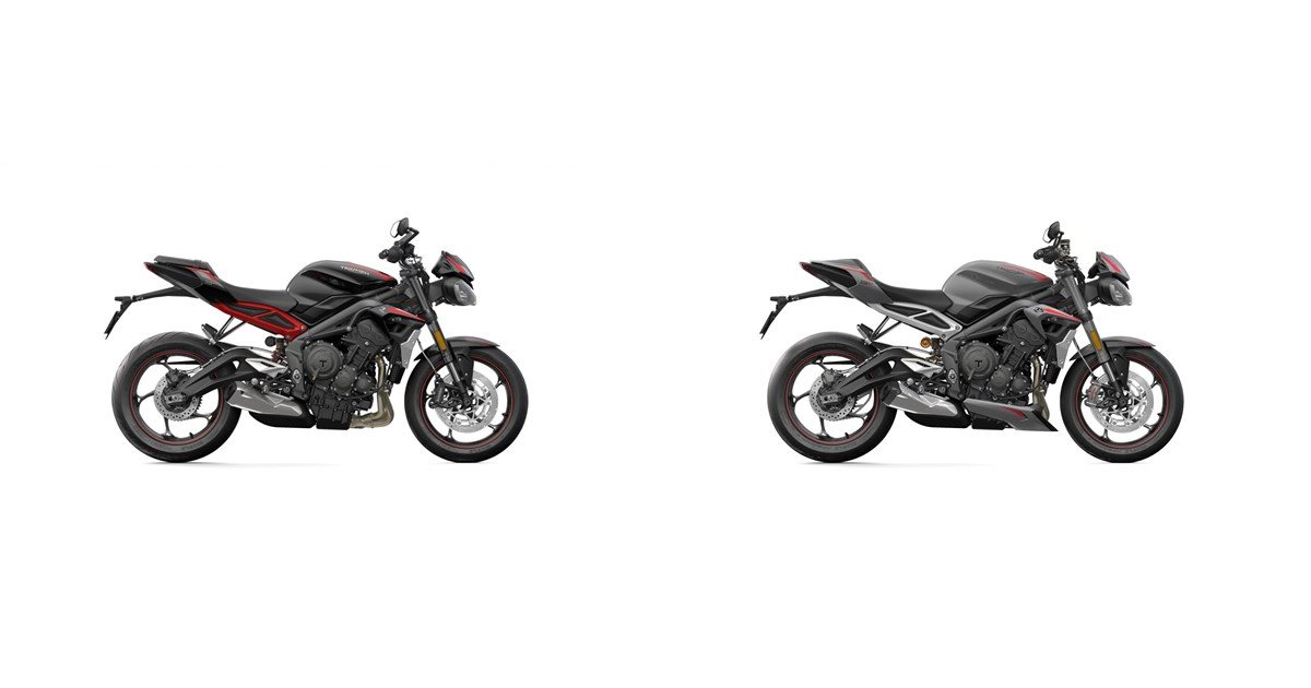 Comparaison des motos Triumph Street Triple R Low 2021 VS. Triumph ...