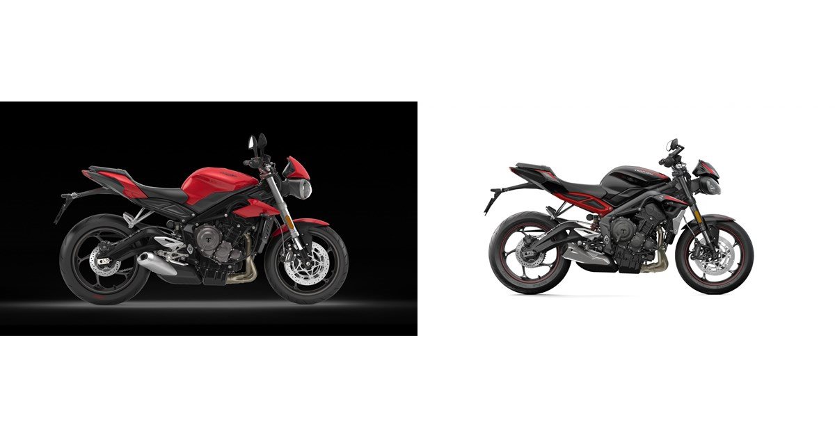 Motorrad Vergleich Triumph Street Triple S 2018 vs. Triumph Street ...
