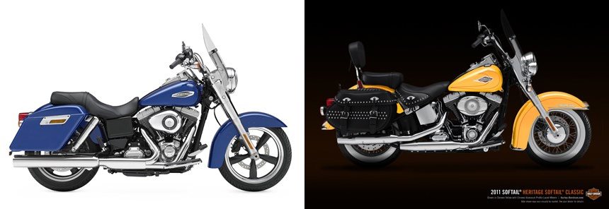 Harley-Davidson Dyna Switchback FLD 2016 vs Harley-Davidson Softail ...