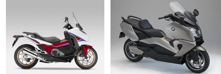 Motorrad Vergleich Honda Integra 2014 vs. BMW C 650 GT 2013