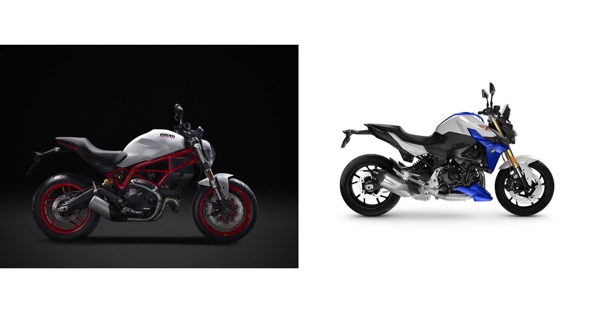 Motorrad Vergleich Ducati Monster 797 2020 Vs. BMW F 900 R 2023