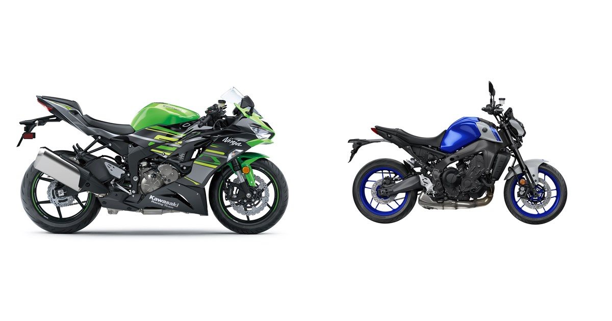 モモキングvs Kawasaki Ninja ZX-6R 2019 vs Yamaha MT-09 2021
