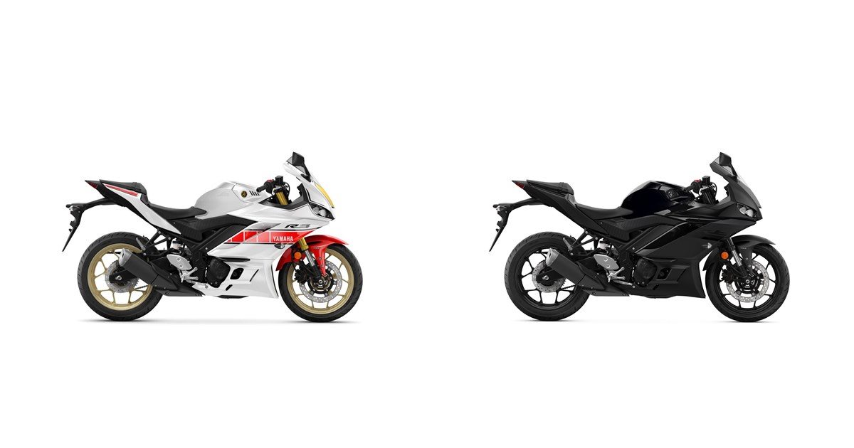 Motorrad Vergleich Yamaha R3 World GP 60th Anniversary 2022 vs. Yamaha ...