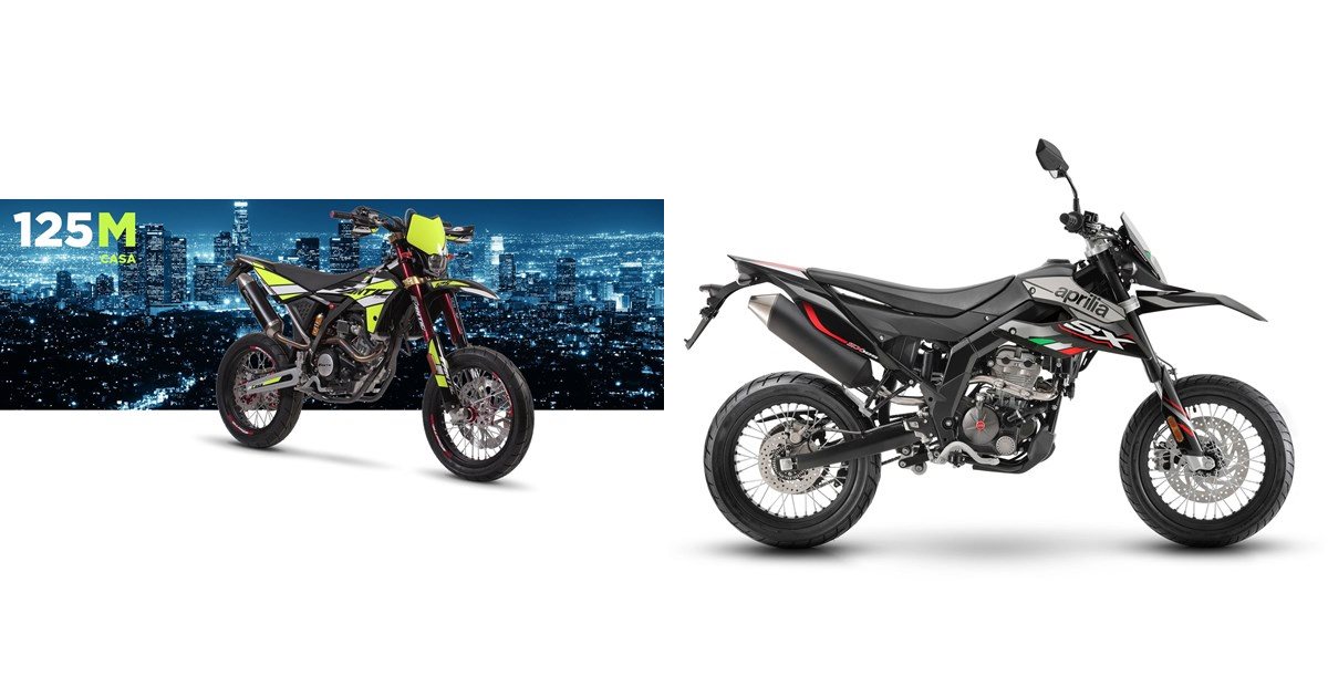 Motorrad Vergleich Fantic 125M Casa 2019 vs. Aprilia SX 125 2021