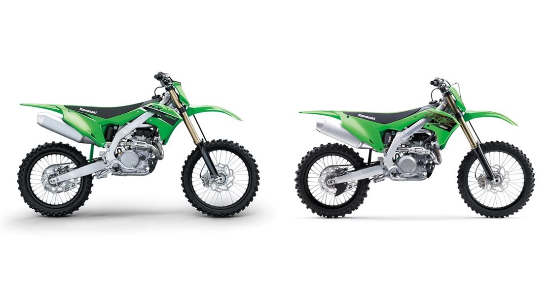 Motorrad Vergleich Kawasaki KX 450 2023 vs. Kawasaki KX450 2020