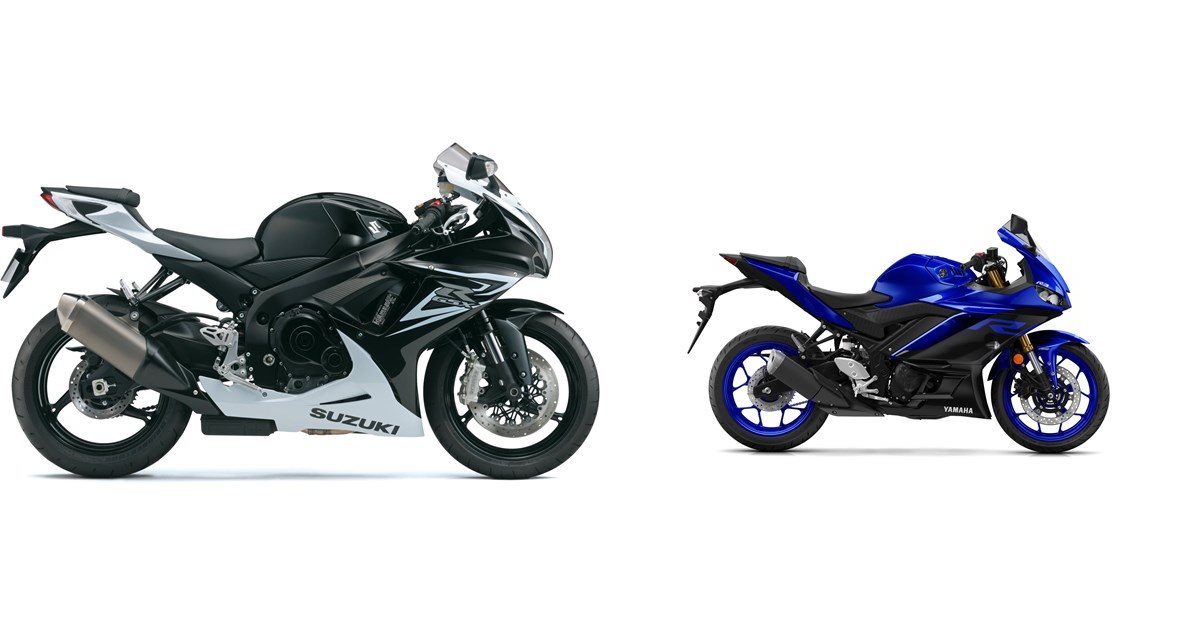 Suzuki GSX-R 600 2017 vs Yamaha YZF-R3 2019