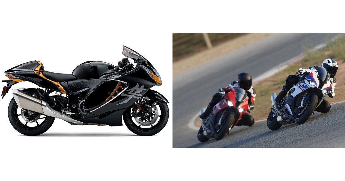 Motorrad Vergleich Suzuki Hayabusa 2022 vs. BMW S 1000 RR 2019