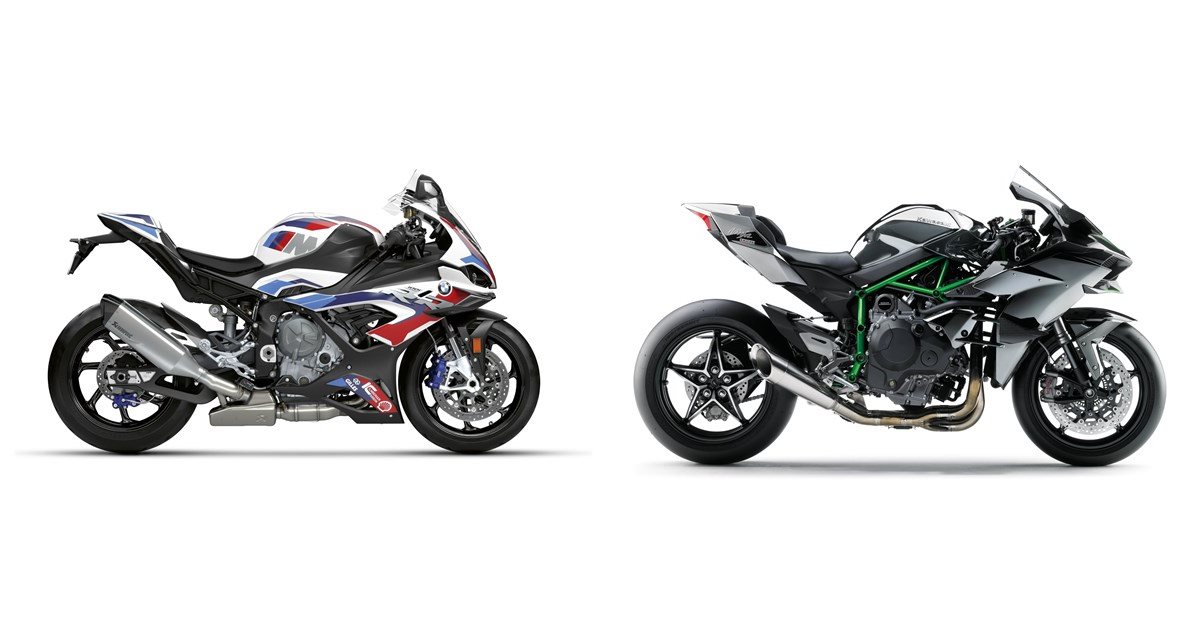 Motorrad Vergleich BMW M 1000 RR 2021 vs. Kawasaki Ninja H2R 2015