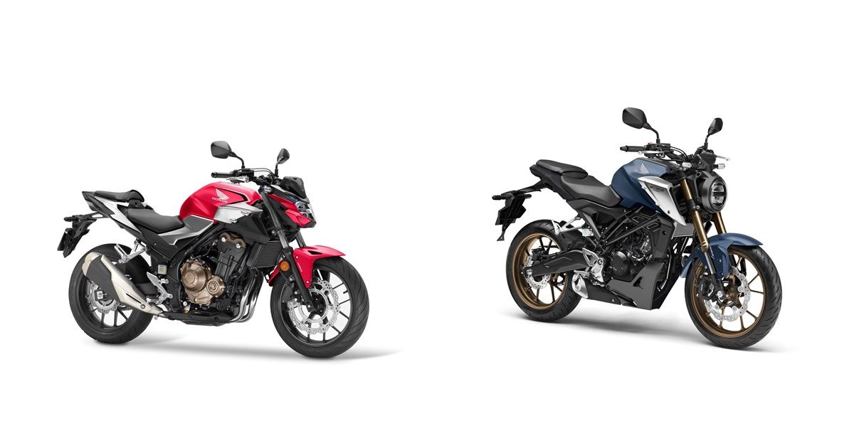 Motorrad Vergleich Honda Cb500f 2019 Vs Honda Cb125r 2021