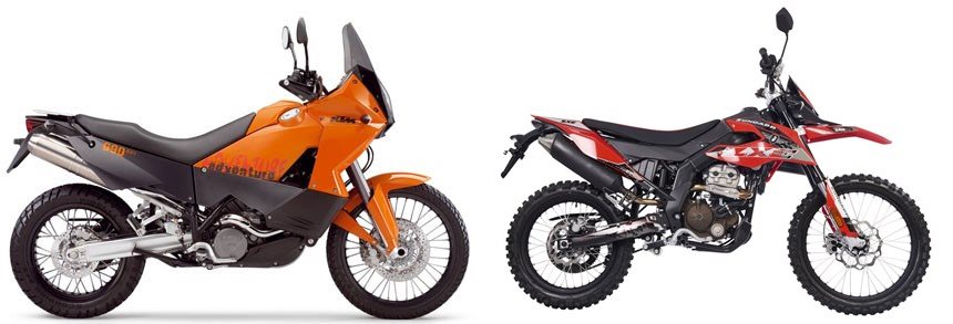 Motorrad Vergleich Ktm Adventure S Vs Z Ndapp Zxe