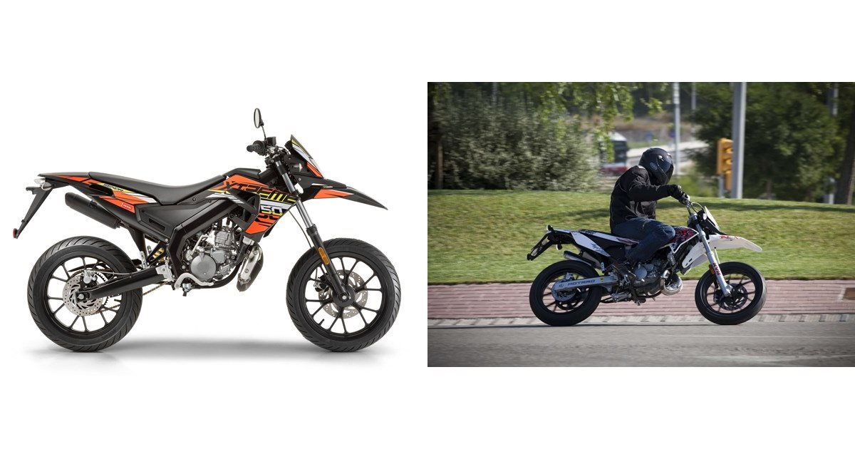 Motorrad Vergleich Derbi Senda DRD X-Treme 50 SM 2019 vs. Derbi Senda ...