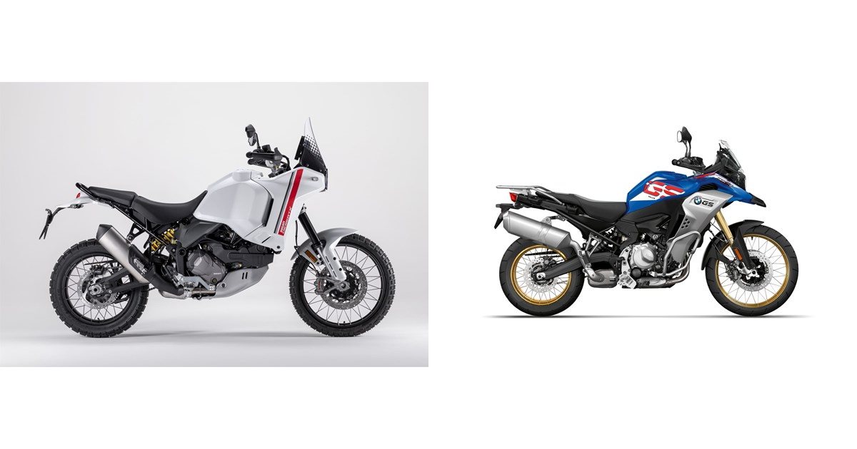 Motorrad Vergleich Ducati DesertX 2022 vs. BMW F 850 GS Adventure 2019