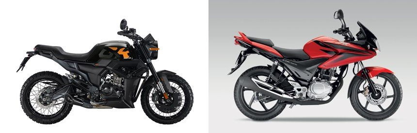 Motorrad Vergleich Zontes 125 GK 2022 vs. Honda CBF 125 2009