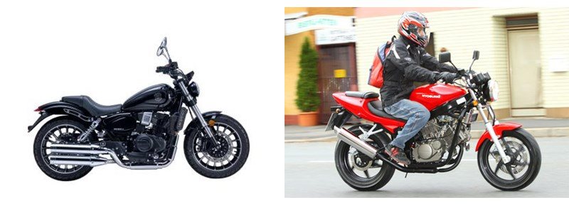 Motorrad Vergleich Benda Funrider I Vs Hyosung Gt Naked