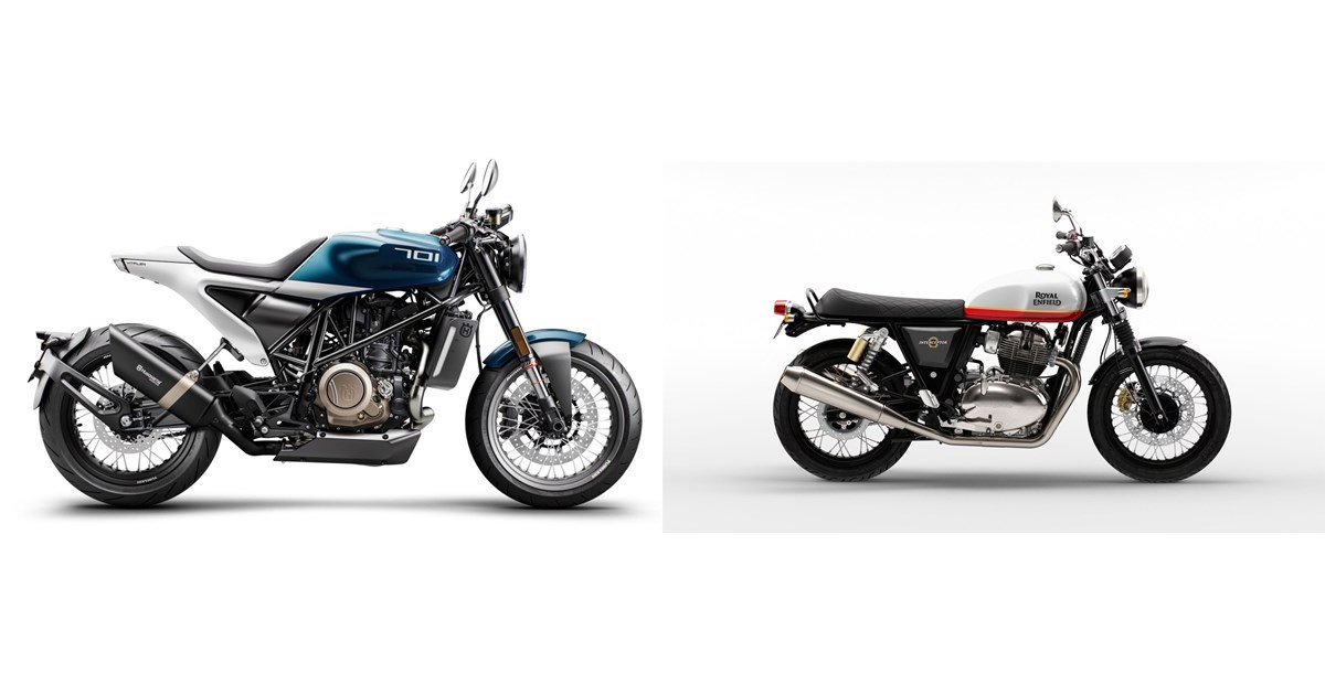 Motorrad Vergleich Husqvarna Vitpilen 701 2020 vs. Royal Enfield ...