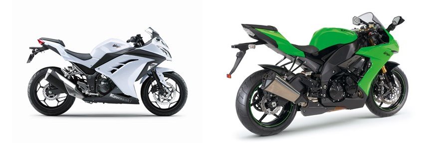 Kawasaki Ninja 300 2015 vs Kawasaki Ninja ZX-10R 2009
