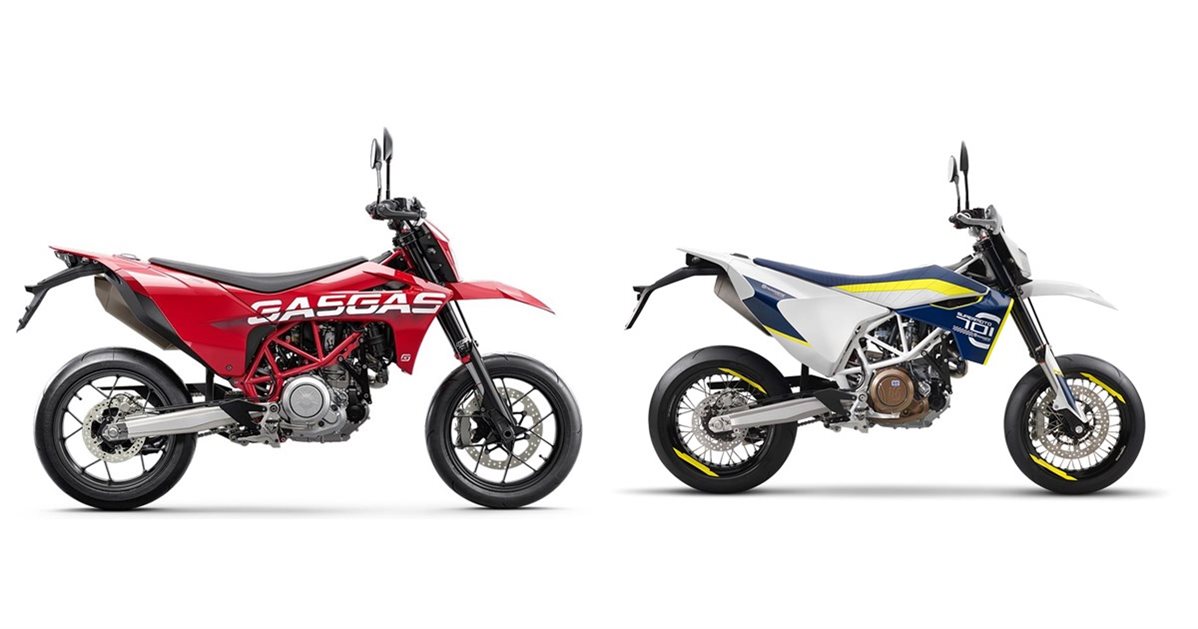 Motorrad Vergleich GASGAS SM 700 2023 vs. Husqvarna 701 Supermoto 2016