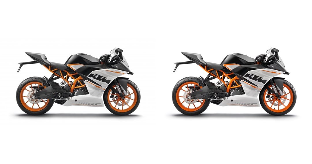 Motorrad Vergleich Ktm Rc 390 2014 Vs Ktm Rc 390 2016 1231