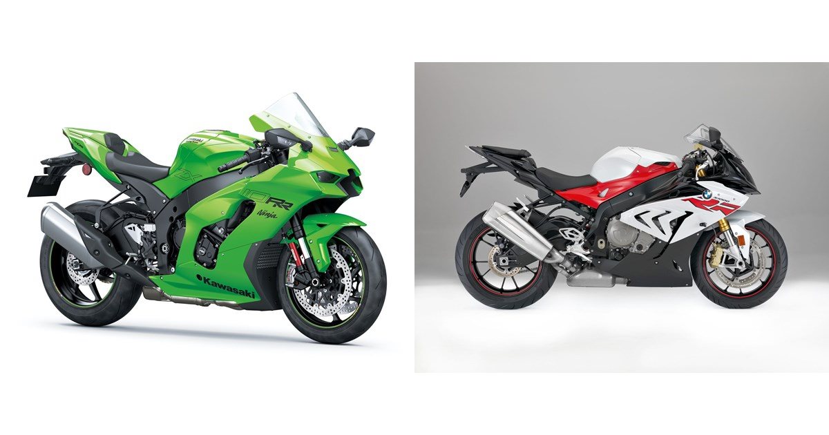 Motorrad Vergleich Kawasaki Ninja ZX-10RR 2022 vs. BMW S 1000 RR 2017