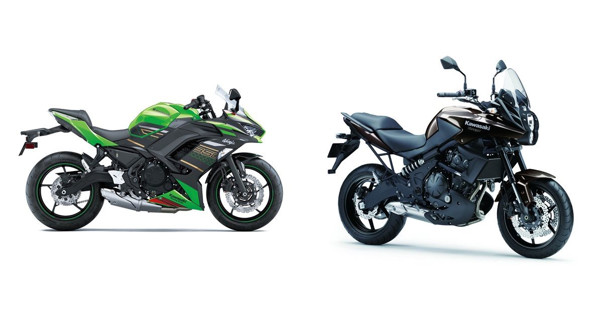 Europard 650 Motorrad Vergleich Kawasaki Ninja 650 2020 vs. Kawasaki Versys 650 2013