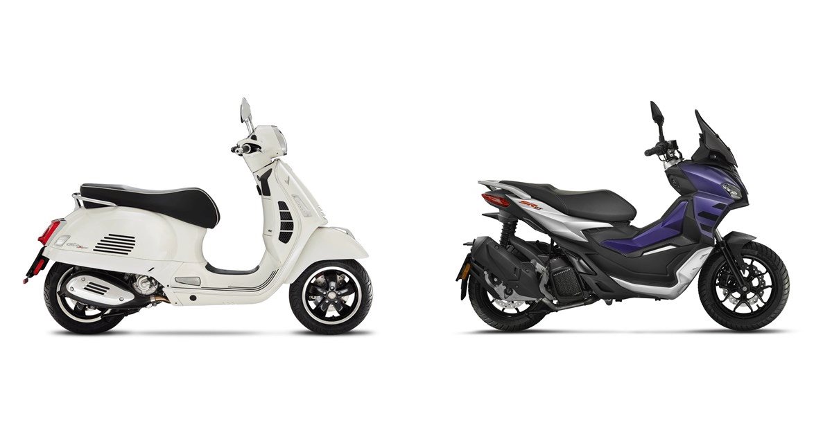 Motorrad Vergleich Vespa Gts 300 Super 2022 Vs Aprilia Sr Gt 125 2022