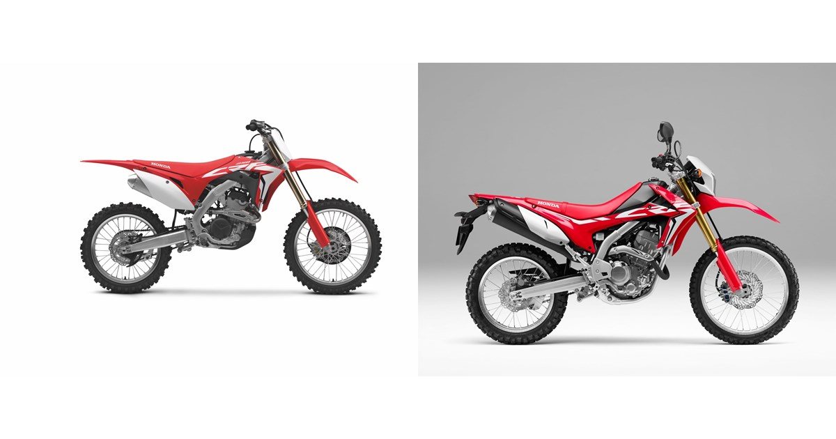 Honda CRF250R 2018 vs Honda CRF250L 2020