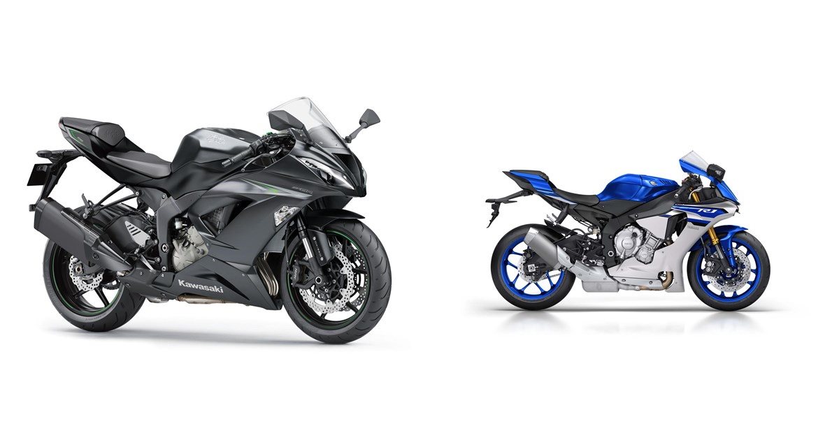 Kawasaki Ninja ZX-6R 636 2016 vs Yamaha R1 2016