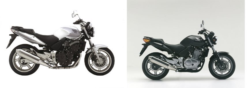  Comparación de motos Honda CBF vs. Honda CBF