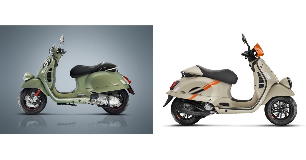 Motorrad Vergleich Vespa Gtv Special Edition Sei Giorni Euro Vs Vespa Gtv