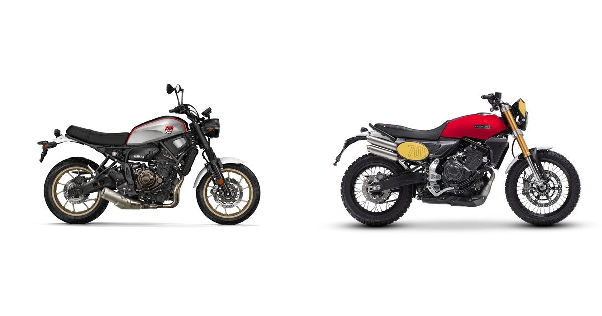 Motorrad Vergleich Yamaha XSR700 XTribute 2019 vs. Fantic Caballero 700
