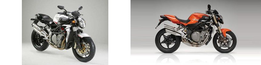 Motorrad Vergleich MV Agusta Brutale 910 R 2009 vs. MV Agusta Brutale ...
