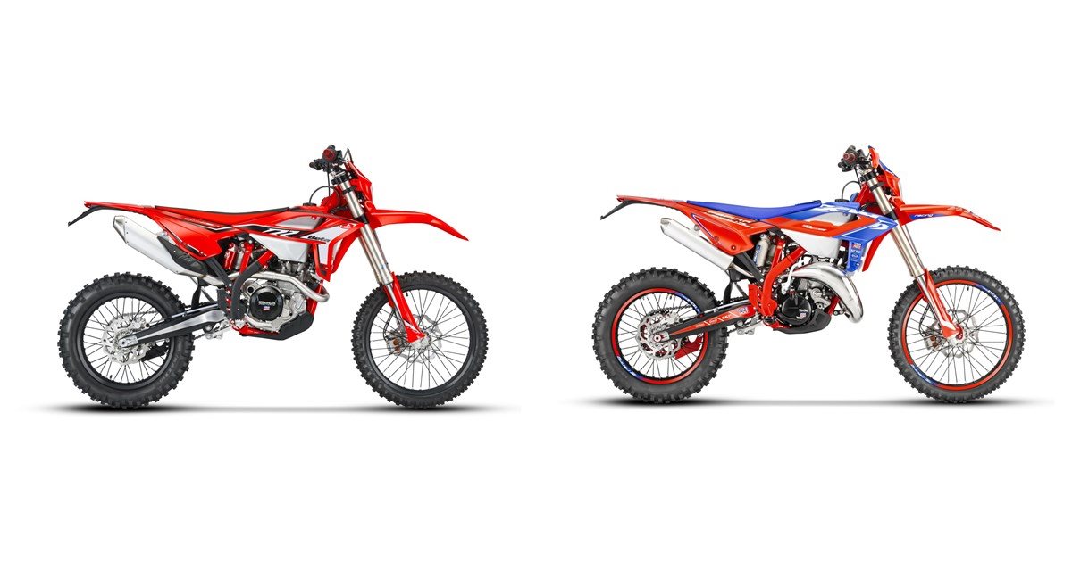 Motorrad Vergleich Beta RR 350 4T 2022 vs. Beta RR 125 2T Racing 2023