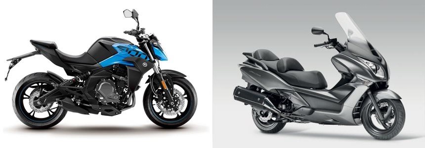 Motorrad Vergleich CFMOTO 400 NK 2021 vs. Honda SW-T 400 2009