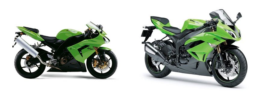 Kawasaki Ninja ZX-10R 2008 vs Kawasaki Ninja ZX-6R 2009