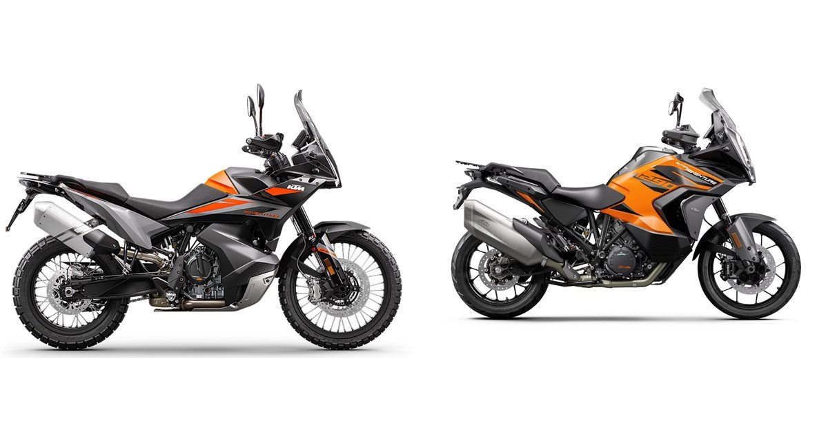 Motorrad Vergleich Ktm Adventure Vs Ktm Super Adventure