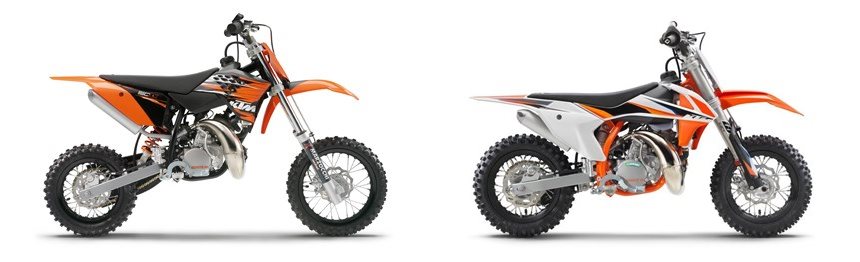 KTM 50 SX 2010 vs KTM 50 SX Mini 2022