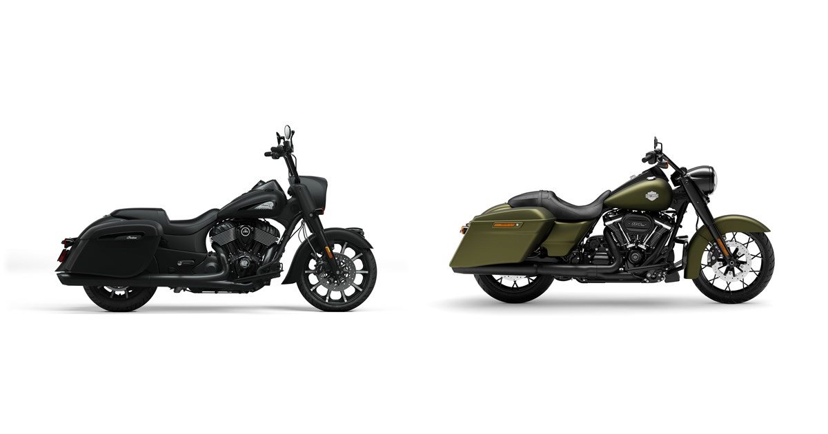 Indian Springfield Dark Horse 2022 vs Harley-Davidson Touring Road King ...