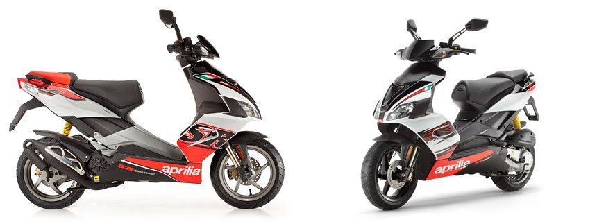 Motorrad Vergleich Aprilia Sr 50 Factory I E 2012 Vs Aprilia Sr 50 R 2013