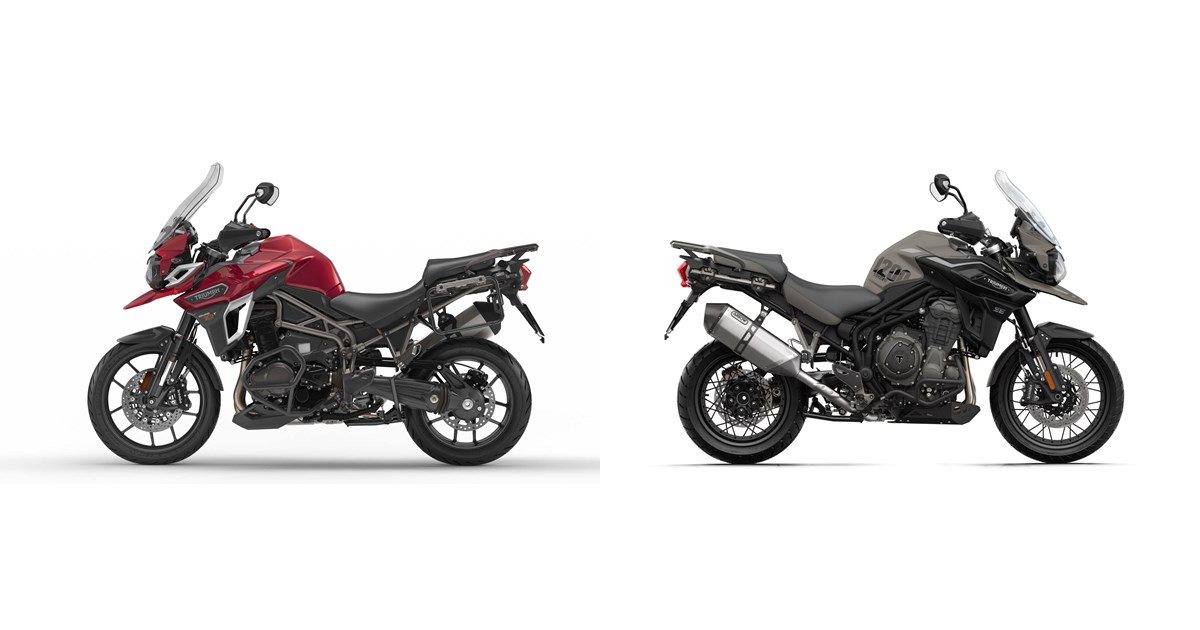 Motorrad Vergleich Triumph Tiger Explorer Xrt 2017 Vs Triumph Tiger 1200 Desert Edition 2020