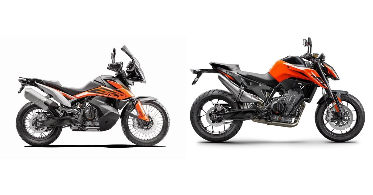 Motorrad Vergleich KTM 790 Adventure 2020 vs. KTM 790 Duke L 2020