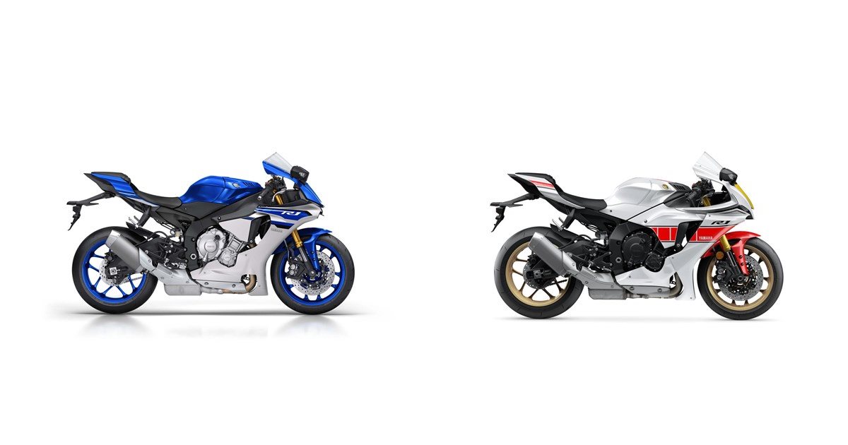 R1 Vs R7 Motorrad Vergleich Yamaha R1 2016 vs. Yamaha R1 World GP 60th ...