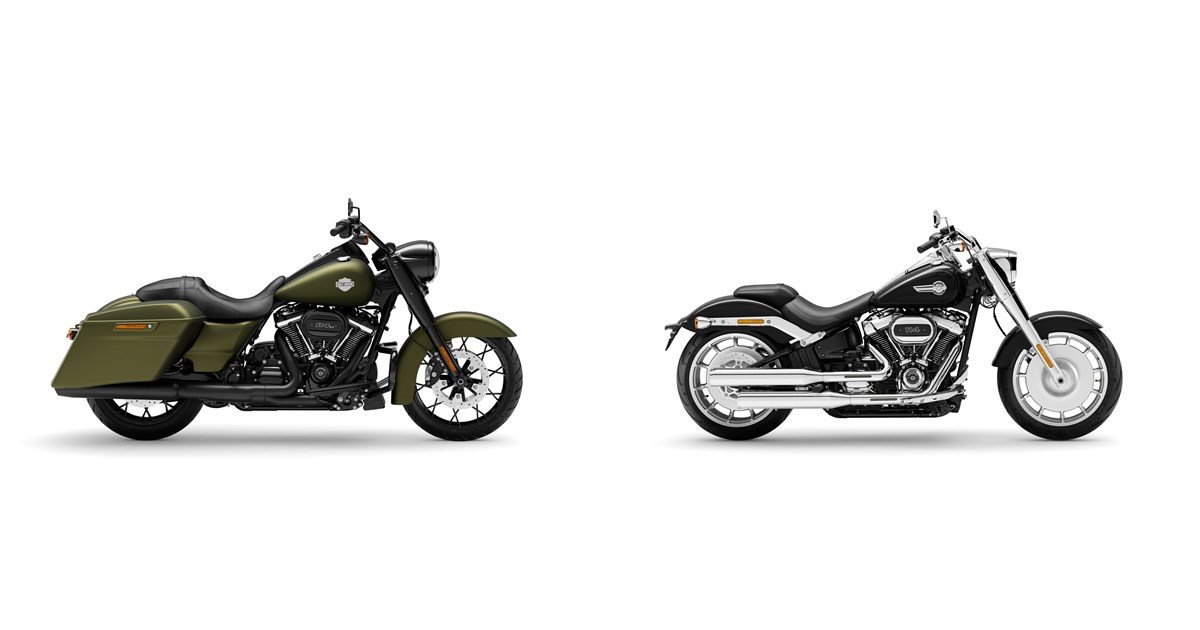 Motorrad Vergleich HarleyDavidson Touring Road King Special FLHRXS