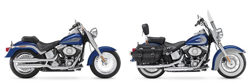 Flstf Injection Harley-Davidson Softail Fat Boy FLSTF 2009 vs Harley-Davidson Softail ...