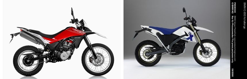 Husqvarna TR 650 Terra 2013 vs BMW G 650 Xchallenge 2007