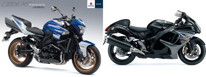 Motorrad Vergleich Suzuki B-King 2010 Vs. Suzuki GSX 1300 R Hayabusa 2014